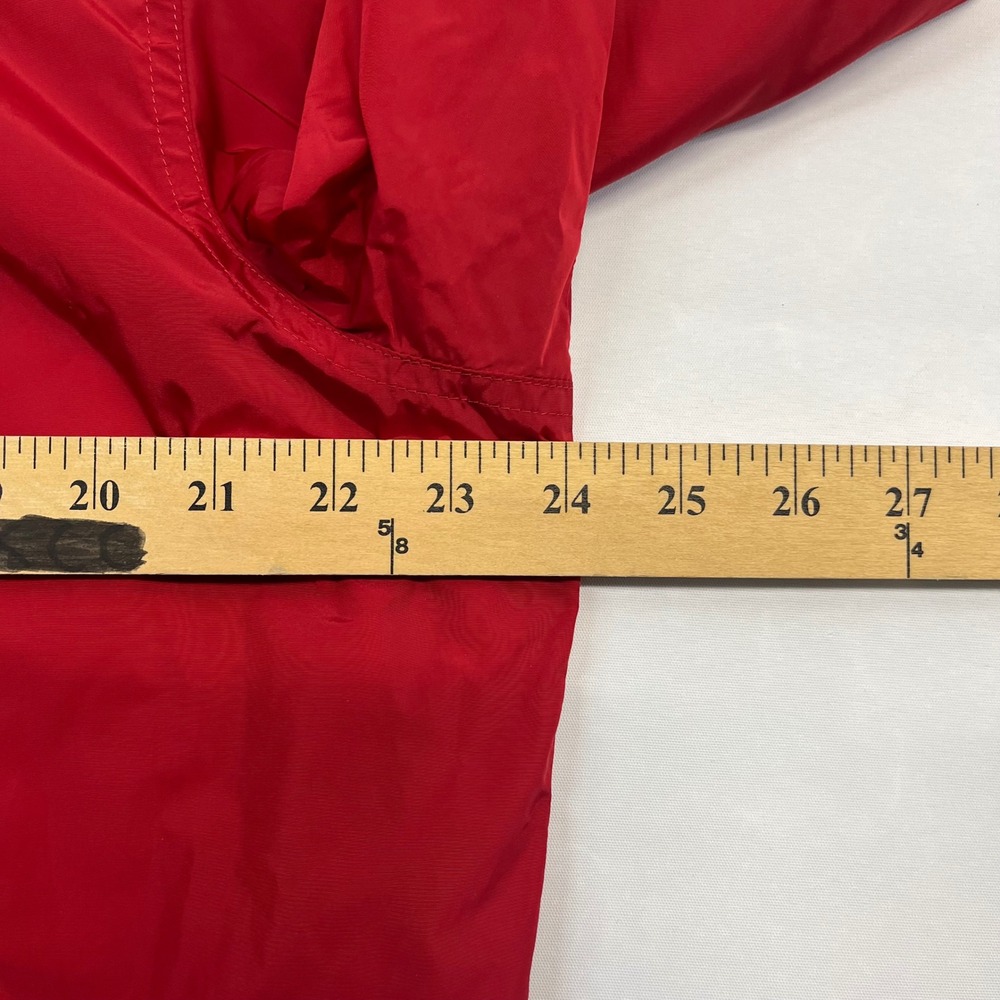 Polo Ralph Lauren Windbreaker Mens Red Logo Mock Neck Sporty Medium Jacket - Picture 4 of 11